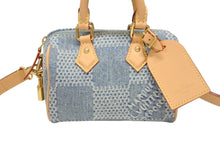 Load image into Gallery viewer, 新品同様 LOUIS VUITTON ルイヴィトン スピーディ バンドリエール18 ハンドバッグ ダミエデニム3D N40682 ゴールド金具 中古 4b006259