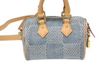 Load image into Gallery viewer, 新品同様 LOUIS VUITTON ルイヴィトン スピーディ バンドリエール18 ハンドバッグ ダミエデニム3D N40682 ゴールド金具 中古 4b006259