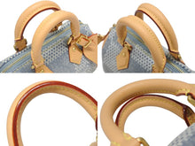 Load image into Gallery viewer, 新品同様 LOUIS VUITTON ルイヴィトン スピーディ バンドリエール18 ハンドバッグ ダミエデニム3D N40682 ゴールド金具 中古 4b006259