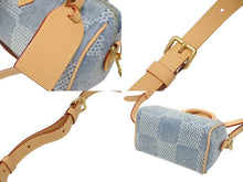 Load image into Gallery viewer, 新品同様 LOUIS VUITTON ルイヴィトン スピーディ バンドリエール18 ハンドバッグ ダミエデニム3D N40682 ゴールド金具 中古 4b006259