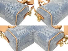 Load image into Gallery viewer, 新品同様 LOUIS VUITTON ルイヴィトン スピーディ バンドリエール18 ハンドバッグ ダミエデニム3D N40682 ゴールド金具 中古 4b006259