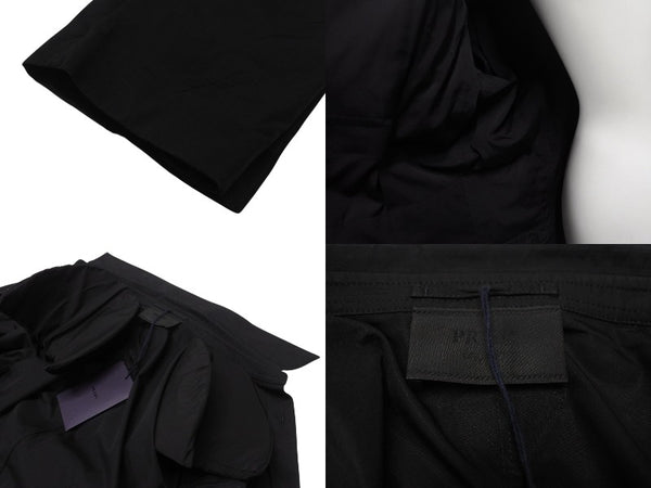 極美品 PRADA プラダ 24SS シングルブレスト コットンジャケット UG1267 IC コットン ブラック サイズ48R 中古 4b006260