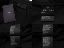 画像をギャラリービューアに読み込む, 極美品 PRADA プラダ 24SS シングルブレスト コットンジャケット UG1267 IC コットン ブラック サイズ48R 中古 4b006260