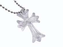 画像をギャラリービューアに読み込む, 極美品 CHROME HEARTS クロムハーツ RUBBER CH CRS SML ラバーCHクロスネックレス スモール 青山20周年記念 全長約75cm 中古 4b006263