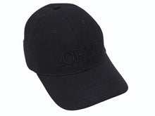 画像をギャラリービューアに読み込む, 極美品 LOEWE ロエべ キャップ K820358X36 ブラック無地 刺繍 付属品(保存袋あり) キャンバス 中古 4b006266