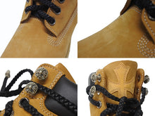 画像をギャラリービューアに読み込む, 新品未使用 CHROME HEARTS クロムハーツ × Timberland ティンバーランド オーダー コラボ ブーツ ブラウン ダガー クロスボール サイズ8M 中古 4b006269