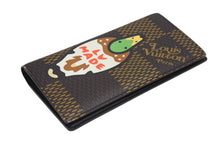 画像をギャラリービューアに読み込む, LOUIS VUITTON × NIGO ルイヴィトン ニゴ ダミエ ジャイアント ポルトフォイユ ブラザ 長財布 N60393 ブラウン 美品 中古 4b006280