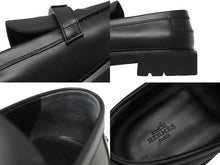 画像をギャラリービューアに読み込む, 新品同様 HERMES エルメス モカシン イコン ケリー金具 シューズ ローファー WS241934ZA 2310 ヴォーグラッセ ブラック 中古 4b006290