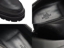 画像をギャラリービューアに読み込む, 新品同様 HERMES エルメス モカシン イコン ケリー金具 シューズ ローファー WS241934ZA 2310 ヴォーグラッセ ブラック 中古 4b006290