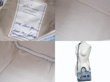 Load image into Gallery viewer, 極美品 READY MADE レディメイド OVER NIGHT PM オーバーナイトPM ハンドバッグ ショルダーバッグ デニム ブルー 刺繍 中古 4b006291