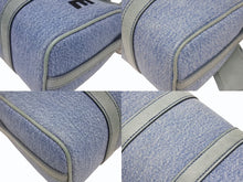 Load image into Gallery viewer, 極美品 READY MADE レディメイド OVER NIGHT PM オーバーナイトPM ハンドバッグ ショルダーバッグ デニム ブルー 刺繍 中古 4b006291