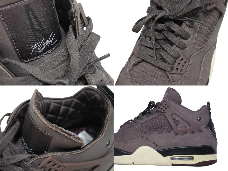 NIKE ナイキ アママニエール AJ4 Violet Ore スニーカー DV6773220 レザー ラバー バーガンディ サイズ30cm 美品 中古 4b006292