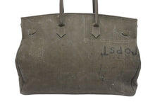 Load image into Gallery viewer, READYMADE レディメイド TRAVEL BAG LARGE トラベルバッグ ラージ ハンドバッグ サイズL バーキン50型 再構築 オリーブ 美品 中古 4b006294