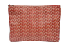 Load image into Gallery viewer, 極美品 GOYARD ゴヤール セナGM クラッチバッグ レッド ゴヤールディンキャンバス シルバー金具 SENAT2GMLTY07CL07P 中古 4b006296