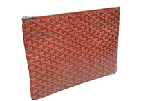 Load image into Gallery viewer, 極美品 GOYARD ゴヤール セナGM クラッチバッグ レッド ゴヤールディンキャンバス シルバー金具 SENAT2GMLTY07CL07P 中古 4b006296