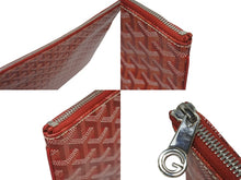 Load image into Gallery viewer, 極美品 GOYARD ゴヤール セナGM クラッチバッグ レッド ゴヤールディンキャンバス シルバー金具 SENAT2GMLTY07CL07P 中古 4b006296