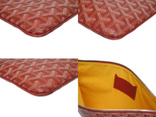 Load image into Gallery viewer, 極美品 GOYARD ゴヤール セナGM クラッチバッグ レッド ゴヤールディンキャンバス シルバー金具 SENAT2GMLTY07CL07P 中古 4b006296
