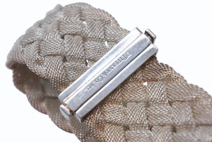 TIFFANY&Co. ティファニー ブレスレット サマセット メッシュ シルバー925 重量約46.1g シルバー 美品 中古 4b006299