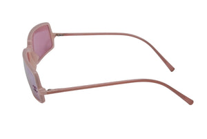 CHANEL シャネル ココマーク ラインストーン スクウェア サングラス ピンク プラスティク 美品 中古 4b006302
