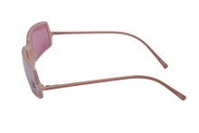 画像をギャラリービューアに読み込む, CHANEL シャネル ココマーク ラインストーン スクウェア サングラス ピンク プラスティク 美品 中古 4b006302