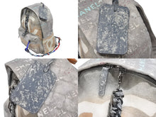 Load image into Gallery viewer, 新品同様 激レア シャネル CHANEL A92352 2014年コレクション グラフィティ ペイント リュック グレー アクト2 中古 4b006304