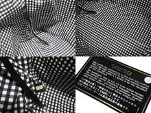 Load image into Gallery viewer, 極美品 CHANEL シャネル クルーズライン ギンガムチェック トートバッグ ボストンバッグ ホワイト ブラック 14番台 ココマーク シルバー金具 中古 4b006306