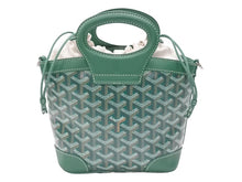 Load image into Gallery viewer, 新品未使用 GOYARD ゴヤール SAC BELUGA MINI ベルーガミニ 2WAY ハンドバッグ ショルダーバッグ ゴヤールディンキャンバス グリーン 中古 4b006307