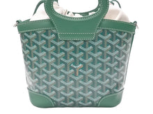 Load image into Gallery viewer, 新品未使用 GOYARD ゴヤール SAC BELUGA MINI ベルーガミニ 2WAY ハンドバッグ ショルダーバッグ ゴヤールディンキャンバス グリーン 中古 4b006307
