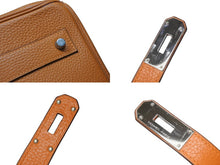 画像をギャラリービューアに読み込む, ゴルチェ期 HERMES エルメス ショルダーバーキン オレンジ トリヨンクレマンス ◻︎I刻 シルバー金具 美品 中古 4b006308