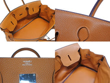 画像をギャラリービューアに読み込む, ゴルチェ期 HERMES エルメス ショルダーバーキン オレンジ トリヨンクレマンス ◻︎I刻 シルバー金具 美品 中古 4b006308
