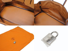 画像をギャラリービューアに読み込む, ゴルチェ期 HERMES エルメス ショルダーバーキン オレンジ トリヨンクレマンス ◻︎I刻 シルバー金具 美品 中古 4b006308