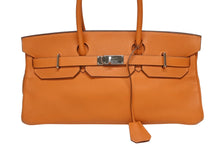 画像をギャラリービューアに読み込む, ゴルチェ期 HERMES エルメス ショルダーバーキン オレンジ トリヨンクレマンス ◻︎I刻 シルバー金具 美品 中古 4b006308