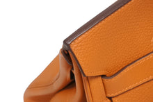 画像をギャラリービューアに読み込む, ゴルチェ期 HERMES エルメス ショルダーバーキン オレンジ トリヨンクレマンス ◻︎I刻 シルバー金具 美品 中古 4b006308