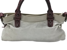 画像をギャラリービューアに読み込む, BALENCIAGA バレンシアガ ザ・ファースト 2WAYハンドバッグ 103208 ボルドー ライトブルー ブルー 美品 中古 4b006309