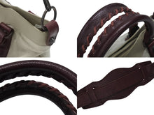 画像をギャラリービューアに読み込む, BALENCIAGA バレンシアガ ザ・ファースト 2WAYハンドバッグ 103208 ボルドー ライトブルー ブルー 美品 中古 4b006309