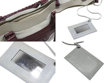 画像をギャラリービューアに読み込む, BALENCIAGA バレンシアガ ザ・ファースト 2WAYハンドバッグ 103208 ボルドー ライトブルー ブルー 美品 中古 4b006309