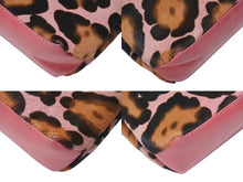 画像をギャラリービューアに読み込む, FENDI フェンディ ハラコ ワンショルダーバッグ ピンク ラインストーン レザー レオパード柄 シルバー金具 良品 中古 4b006310