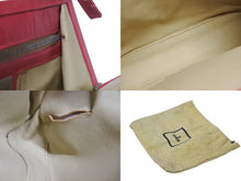 画像をギャラリービューアに読み込む, FENDI フェンディ ハラコ ワンショルダーバッグ ピンク ラインストーン レザー レオパード柄 シルバー金具 良品 中古 4b006310