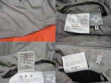 画像をギャラリービューアに読み込む, Lucien Pellat-Finet ルシアンペラフィネ ダウンジャケット LPFロゴ刺繍 グレー オレンジ 美品 中古 4b006315