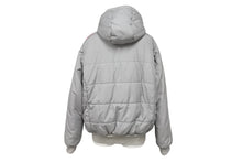 画像をギャラリービューアに読み込む, Lucien Pellat-Finet ルシアンペラフィネ ダウンジャケット LPFロゴ刺繍 グレー オレンジ 美品 中古 4b006315