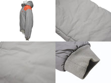 画像をギャラリービューアに読み込む, Lucien Pellat-Finet ルシアンペラフィネ ダウンジャケット LPFロゴ刺繍 グレー オレンジ 美品 中古 4b006315