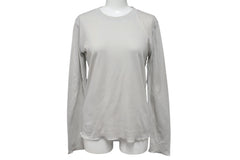 VINTAGE ヴィンテージ ロングスリーブTシャツ 長袖Tシャツ バックプリント 大麻柄 マリファナ コットン グレー サイズS 美品 中古 4b006317