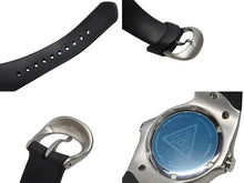 Load image into Gallery viewer, 極美品 OAKLEY オークリー 腕時計 crush 2.5 クラッシュ クォーツ 希少 ステンレススチール シルバー ブルー 中古 4b006319