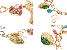Load image into Gallery viewer, 極美品 DOLCE&amp;GABBANA ドルチェアンドガッバーナ ネックレス WPJ1S2W00011 重量約211.3g フルーツ ブラス ラインストーン 中古 4b006325