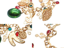 Load image into Gallery viewer, 極美品 DOLCE&amp;GABBANA ドルチェアンドガッバーナ ネックレス WPJ1S2W00011 重量約211.3g フルーツ ブラス ラインストーン 中古 4b006325