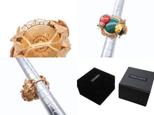 画像をギャラリービューアに読み込む, DOLCE&amp;GABBANA ドルチェアンドガッバーナ ブラスリング 指輪 WRI6C1W0001 重量約32.4g 13.5号 てんとう虫 美品 中古 4b006327