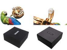 Load image into Gallery viewer, 新品同様 DOLCE&amp;GABBANA ドルチェアンドガッバーナ イヤリング WEM4C5W1111 重量約63.7g インコ ブラス ウッド ラインストーン 中古 4b006328