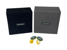 Load image into Gallery viewer, 極美品 DOLCE&amp;GABBANA ドルチェアンドガッバーナ レモンモチーフ イヤリング イエロー マルチカラー ゴールド金具 中古 4b006332
