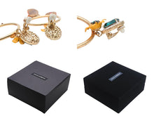 Load image into Gallery viewer, DOLCE&amp;GABBANA ドルチェアンドガッバーナ イヤリング フラワーモチーフ オレンジ マルチカラー ゴールド金具 美品 中古 4b006334