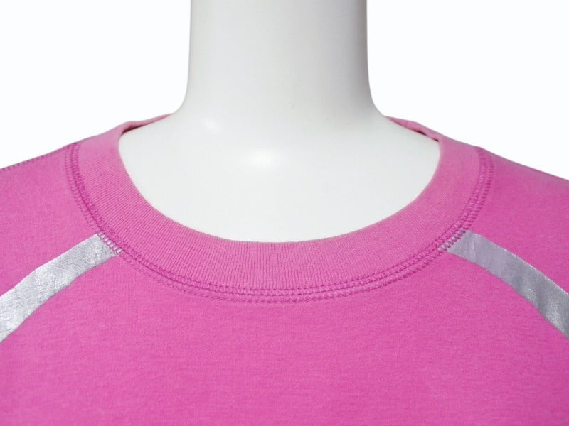 Lucien Pellat-Finet Lucien Pellat-Finet Long Sleeve T-shirt Cut and Sewn Size M Pink Silver Cotton Skull Print Good Condition Used 4b006337